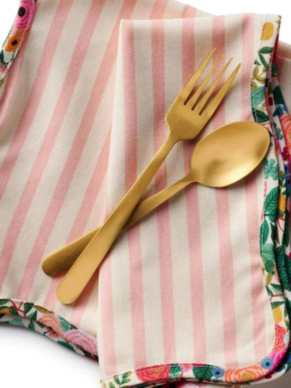 Rifle Paper Co. Rose Stripe 2pc Cotton Napkin Set